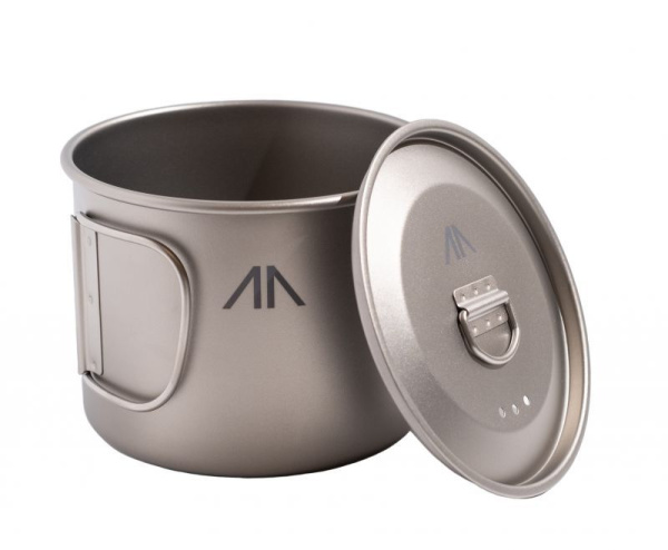 Кружка GORAA Titanium с крышкой 0,9L (Титан, 900мл)